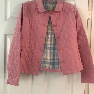 Quilted light weight dusty rose colored women’s jacket